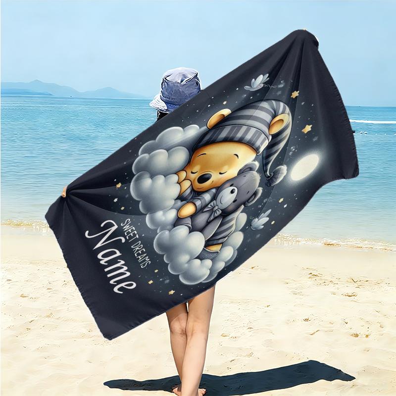 Personalized Nightmare Before Christmas Art Beach Towel Microfiber Beach Towel Thin Absorbent for Beach Swimming Yoga Bath Sports. 0910234