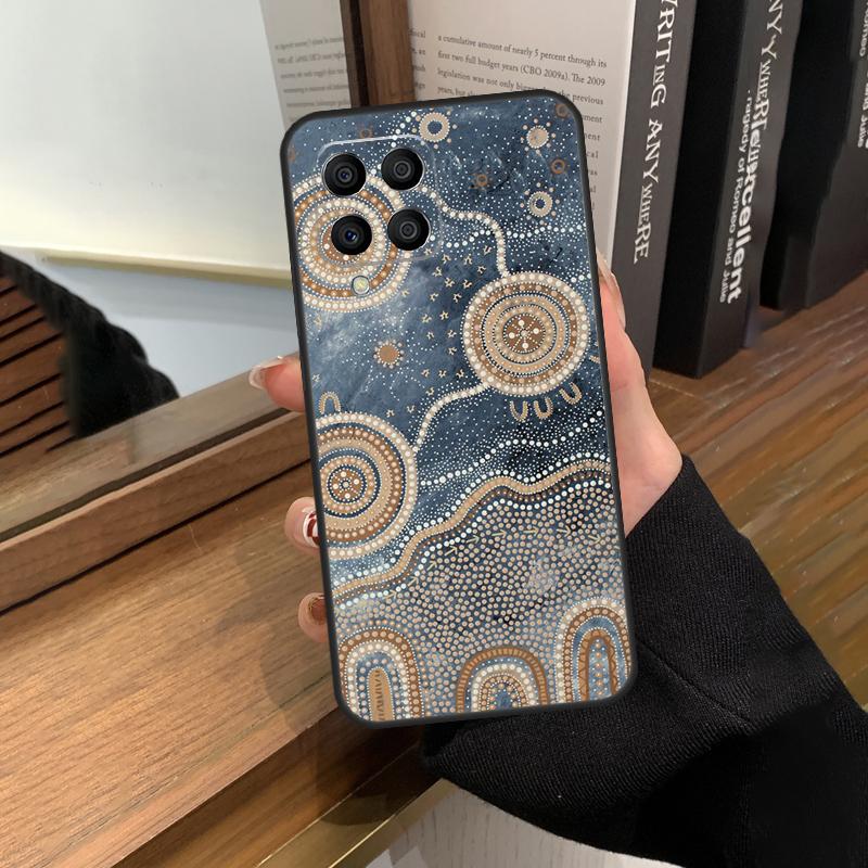 Aboriginal Art Print Case For Samsung Galaxy M31 M21 M11 M20 M23 M54 M14 M34 M13 M52 M32 M12 M16 M36 M56 M15 M55