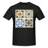 Divertente Copia di Piastrelle Siciliane Mosaico Mediterraneo Unisex T-shirt Stampata Unisex T-shirtBlusa