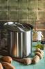 STAINLESS STEEL POT 30.5 cm GASTRO POT 22L WITH METAL LID