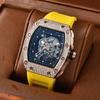 Precision Quartz Watch Barrel Watch New Arrival Hollow Personality Tiger Head Watch Diamond Trendy Best-Selling Men and Women Neutral