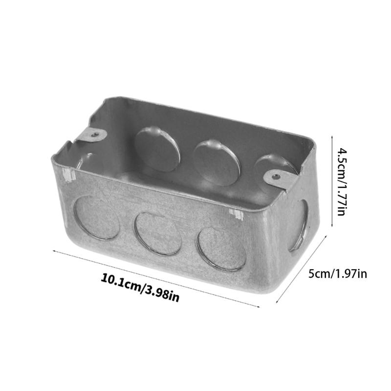 US Standard Metal Outlet Box with Galvanized Irons Construction Precise 81mm Screw Spacing and Corrosion Resistance