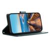 DF-06 For Samsung Galaxy S25+ Phone Case Line Imprint Leather Wallet Cover