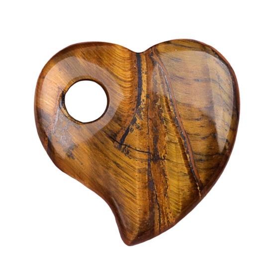 Natural Quartz Heart Palm Stone Cute Mini Polished Love Shaped Healing Stone with Hanging Hole for Reiki Meditation Gifts