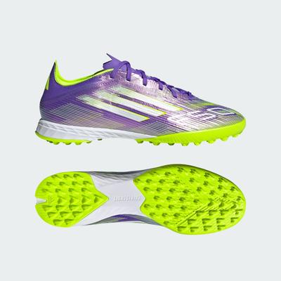 F50 Pro Turf Boots JH7665 Unisex Performance Sports Shoes Purple Rush / Cloud White / Lucid Lemon