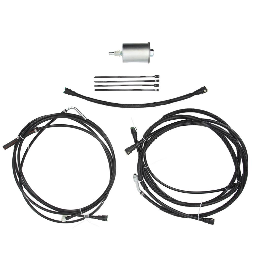 Fuel Line Kit FL FG0810 Nylon Flex Fuel Lines with Fuel Filter Replacement for YUKON TAHOE SUBURBAN 5.3L 2002 To 2004