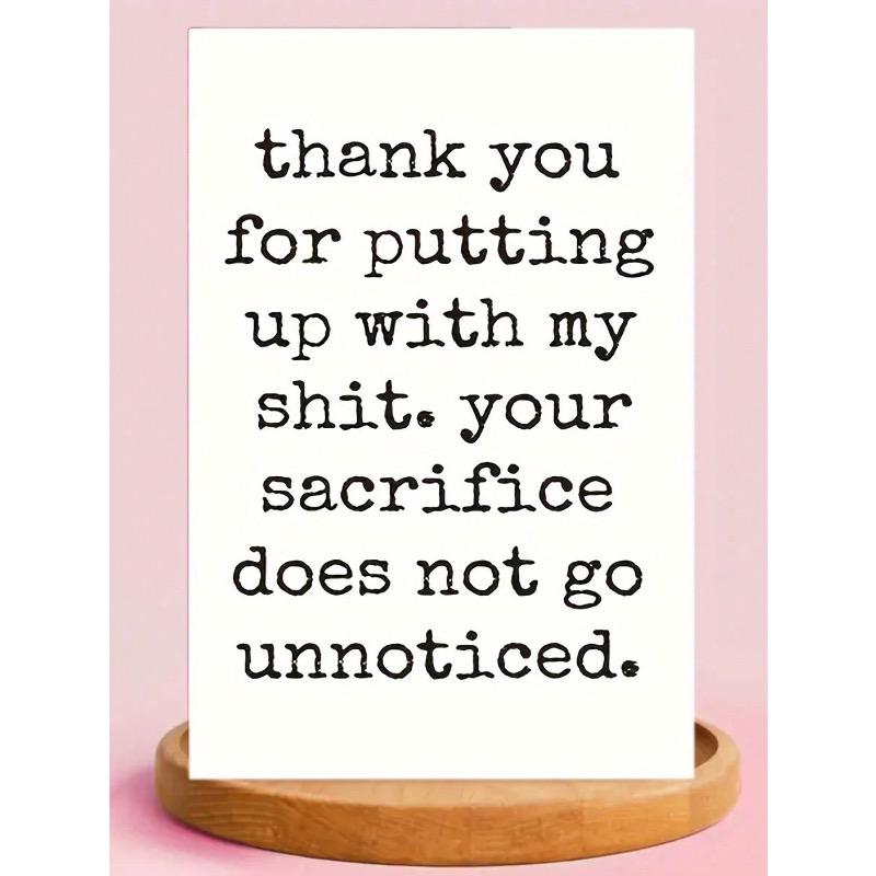 

1 шт., Юмористическая открытка на годовщину, Забавная открытка на день рождения для мужа, жены, парня, девушки, Открытка на День святого Валентина, Крутая открытка с конвертом Type a разноцветный