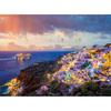 2000 Piece Jigsaw Puzzle - Sunset View of Cruise Ship and Oia Village, Popular Korean Puzzle