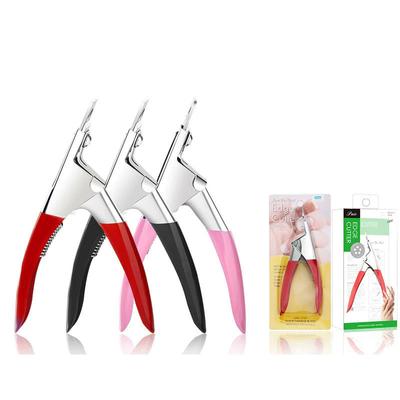 Ciseaux tranchants en forme de U pour manucure Coupe-ongles en acier inoxydable Coupe-ongles pour extension d'ongles photothérapie Ciseaux français pour raccourcir