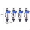 4 Pieces Fuel Injectors 195500-1970 Replacement for Mazda Miata 1.6 I4