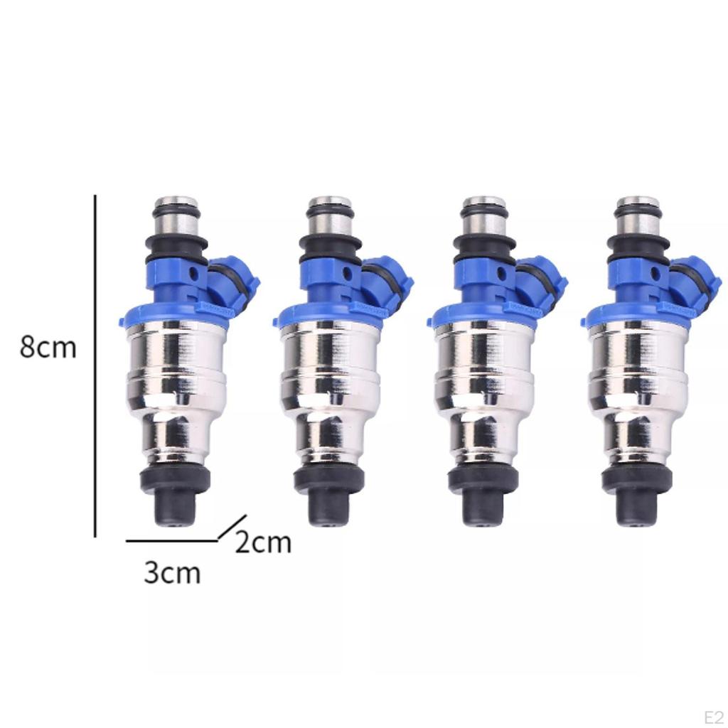 4 Pieces Fuel Injectors 195500-1970 Replacement for Mazda Miata 1.6 I4