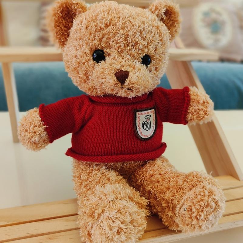 Plush Toy Teddy Bear Doll Plush Toy Doll Gift Animal Bear Doll Gift Throw Pillow