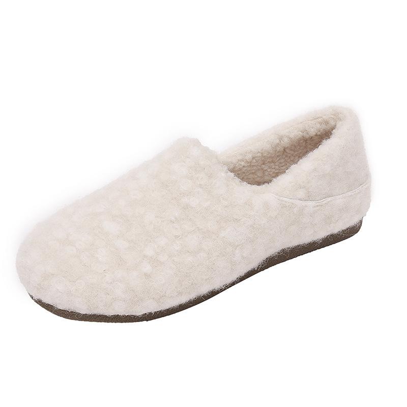 Comfortable and Versatile Mao Mao Shoes Women's New Small Flat-bottomed Versatile Cotton Shoes In Autumn and Winter 2025