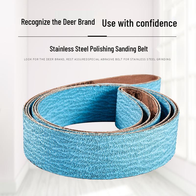 

Korean Deer PZ533 Zirconia Sanding Belt 2100x50 for Metal & Stainless Steel Grinding and Polishing.