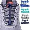 1 Pair Quick Lock No Tie Shoelaces, Elastic Lazy Laces, Adjustable Stretch Laces for Sneakers, Boots, Men Women Kids