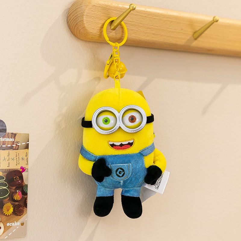 Plush Minion Keychain Bob Holding Bear Dave Kevin Soft Toy Gift Friends Birthday 13 cm 0.07 kg