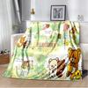 Cartoon Rilakkuma Anime Girls Throws Blanket for Baby Hiking Picnic Bed Super Soft Cute kawaii Flannel Blanket birthday gift