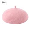 Solid Color Artist Beret Wool Thickened Women's Painter Hat Solid Beanies  Autumn Winter