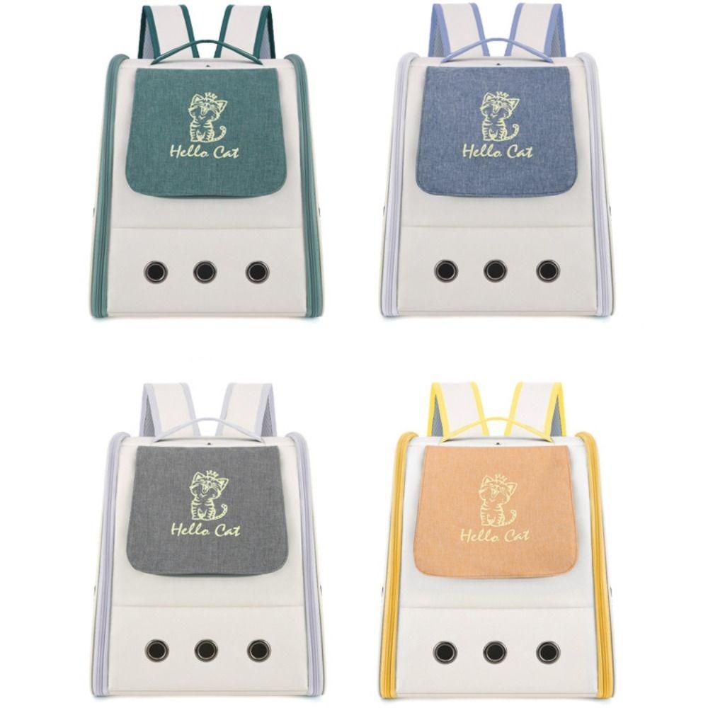 Carrying Pet Backpack Breathable Cat Bag Lightweight Pet Double Shoulder Bag Cat