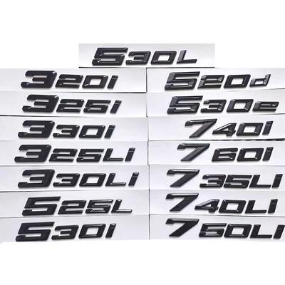 Pro BMW Nová řada 5 Auto Kufr Písmena Logo Znak Samolepka 520i 525i 528i 530i 535i 540i G30 G31 G60 G61 2024 2025 Odznaky Nálepky yp2