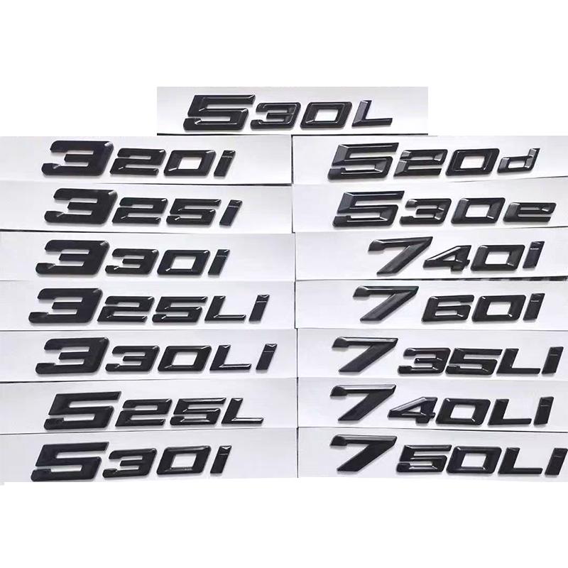 For BMW New 5 Series Car Trunk Letters Logo Emblem Sticker 520i 525i 528i 530i 535i 540i G30 G31 G60 G61 2024 2025 Badge Decals Yp2
