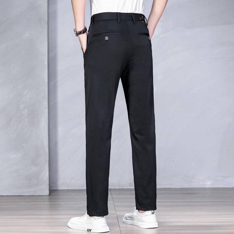 TUCANO Men's Business Casual Straight Leg Trousers