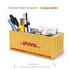 Gepersonaliseerde DHL Verzending Container Pennenhouder met Logo