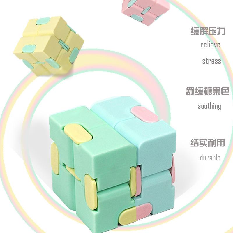 Hot Magic Puzzle Cube Anti Stress Relief Toys For Adults Infinite Flip Funny Cube Sensory Toys For Children Special Needs Gifts