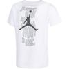 Jordan T-Shirt Logo Print Fashion Simple Casual Round Neck Short Sleeve Kids Tops White HM4686-100