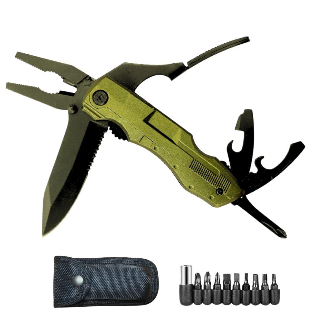 

плоскогубцы 9IN1 Driver Outdoor Camping Открывалка для бутылок Нож Гаечный ключ Инструмент Консервный нож Удобный инструмент для товаров [ELViento] Многофункциональный многофункциональный инструмент