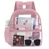 PVC Clear Backpack Casual Waterproof Visible Knapsack Large Capacity with Adjustable Straps School Storage Backbags for Stadium