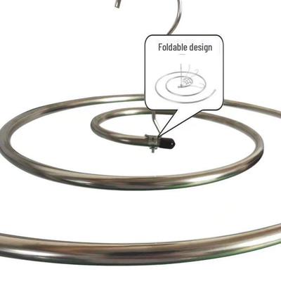 Drehbarer Edelstahl-Spiral-Wäscheständer - Multifunktional zum Trocknen von Kleidung, Steppdecken und Bettlaken