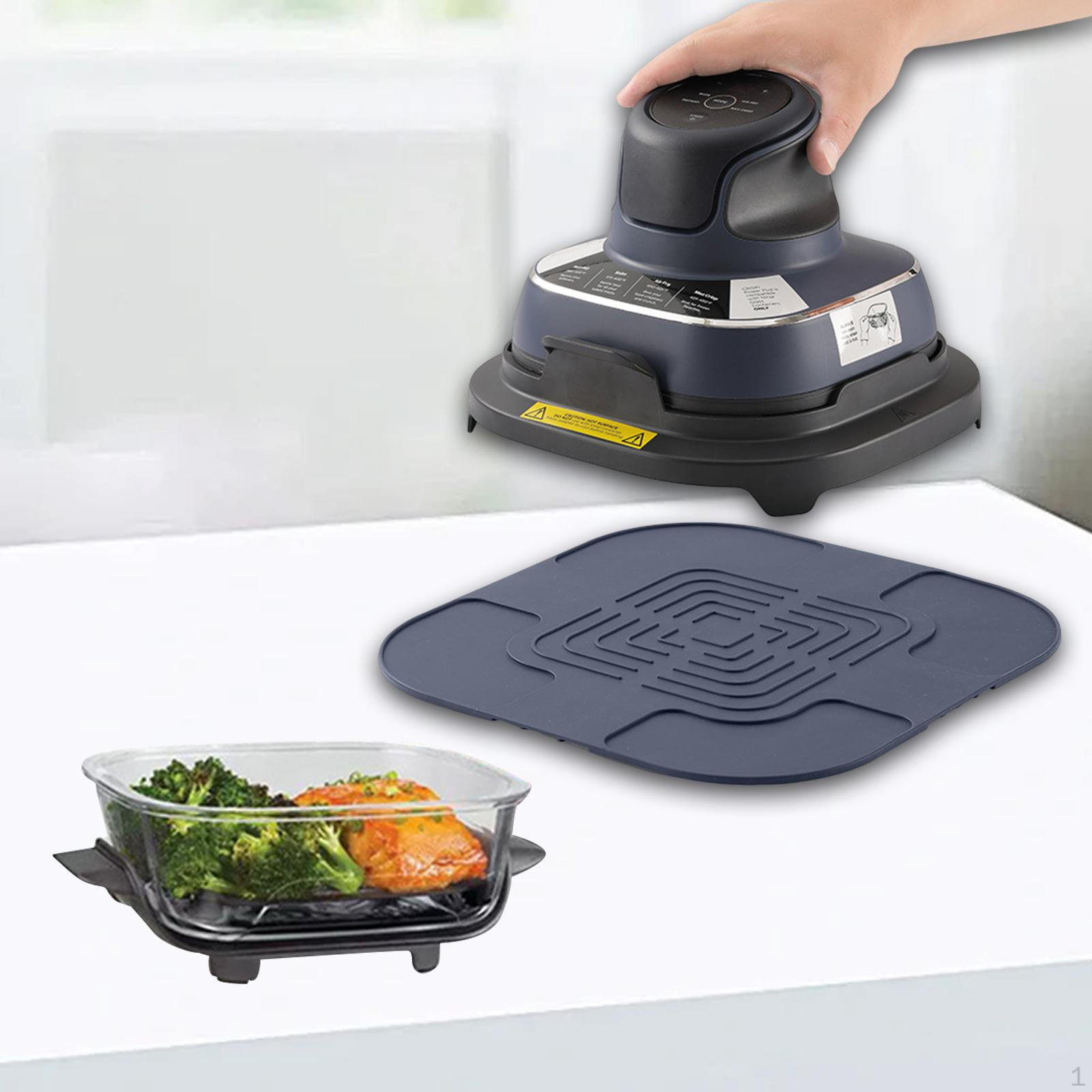 

Air Fryer Accessory Mat, Heat Insulation Silicone Protector 11x11in синий