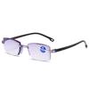 SmartZoom Rimless Reading Glasses with Auto Diopter & Blue Light Filter