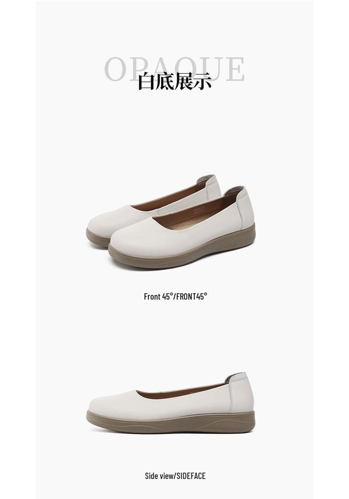 Red Dragonfly Women's Summer Slip-On Leather Flats - Casual & Stylish for Mothers