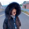 New Girls'cotton-Padded Clothes Children Thickened Keep Warm Pure Color Cute Coat