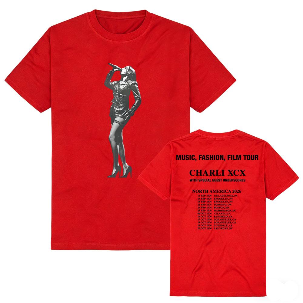 Music Fashion Film 2026 Tour Tees Crew Neck Short Sleeve Vintage T-shirt Women Men Cotton Soft Tshirts Print Merch