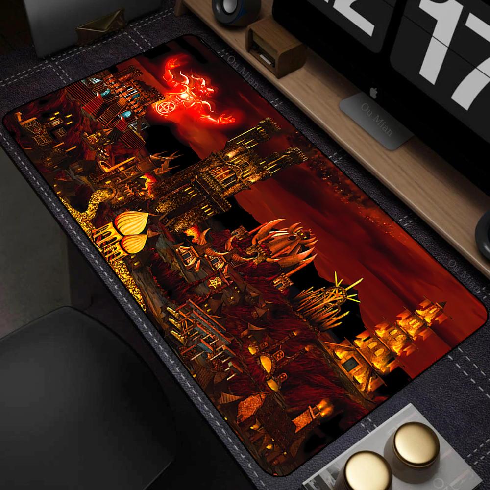 Eroi dell'Anime di Might and Magic 3 Mappa HD Mouse Pad Accessori per Laptop 400x900mm Tappetino per Tastiera da Gioco Protezione Scrivania Deskmat Tappetini