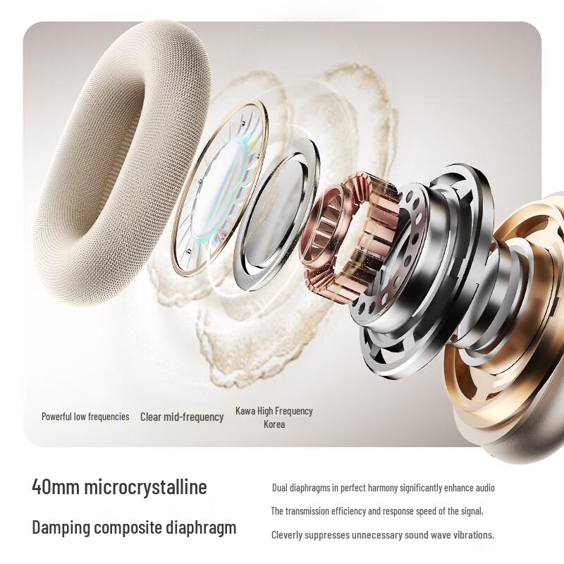 iKF Mars Noise-Cancelling HiFi Over-Ear Headphones