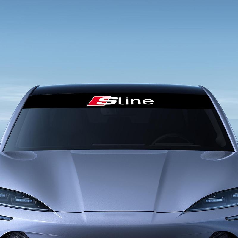 1 ks Samolepka na čelní sklo auta Módní sportovní nálepky Dekorační samolepka pro Audi A3 A4 B8 8P 8V A6 C7 A5 Q5 B7 B6 B9 QUTTRO RS Q3 Q7 S3 S4 S5 S6 S8