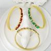 European and American Colored Zircon Light Luxury Bracelet Fashion High-end Bracelet