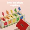 Zabawki sensoryczne Montessori dla dzieci Drewniane układanki Sortowanie kolorów Dopasowanie kształtów Gry planszowe Trening motoryki małej Puzzle Zabawka edukacyjna