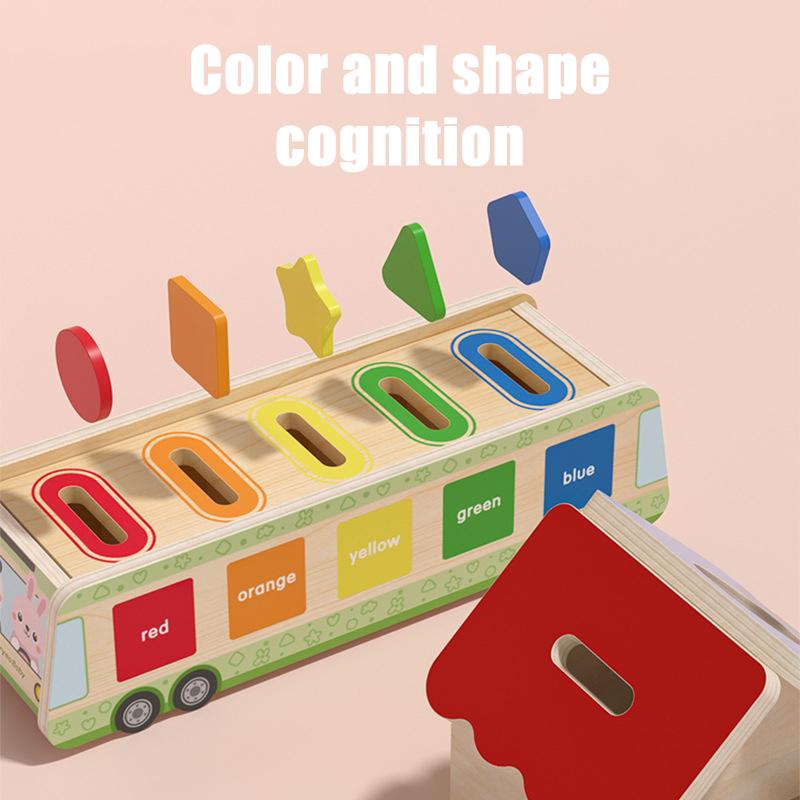 Zabawki sensoryczne Montessori dla dzieci Drewniane układanki Sortowanie kolorów Dopasowanie kształtów Gry planszowe Trening motoryki małej Puzzle Zabawka edukacyjna