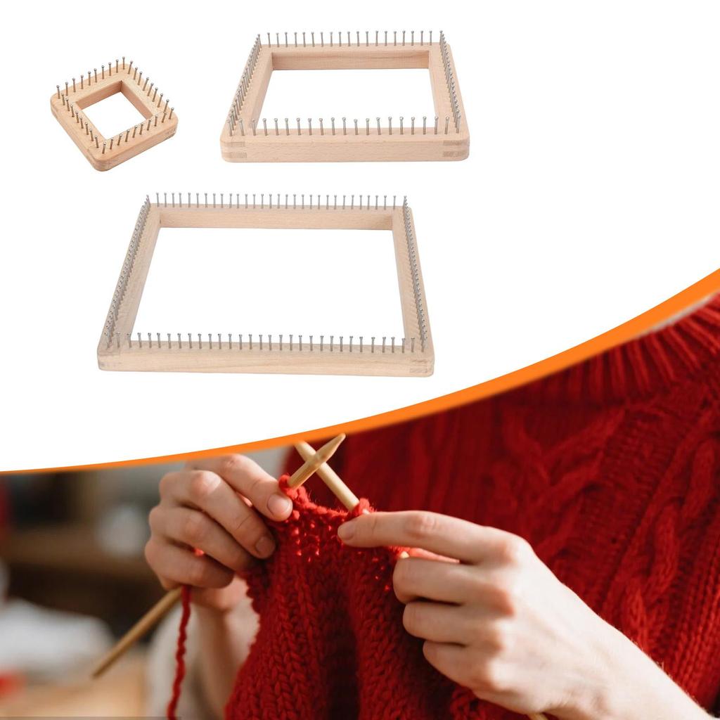 Knitting Board Knitting Loom DIY Craft Supplies Multifunctional DIY Supplies for Crochet Hats Beginners Blankets Mats
