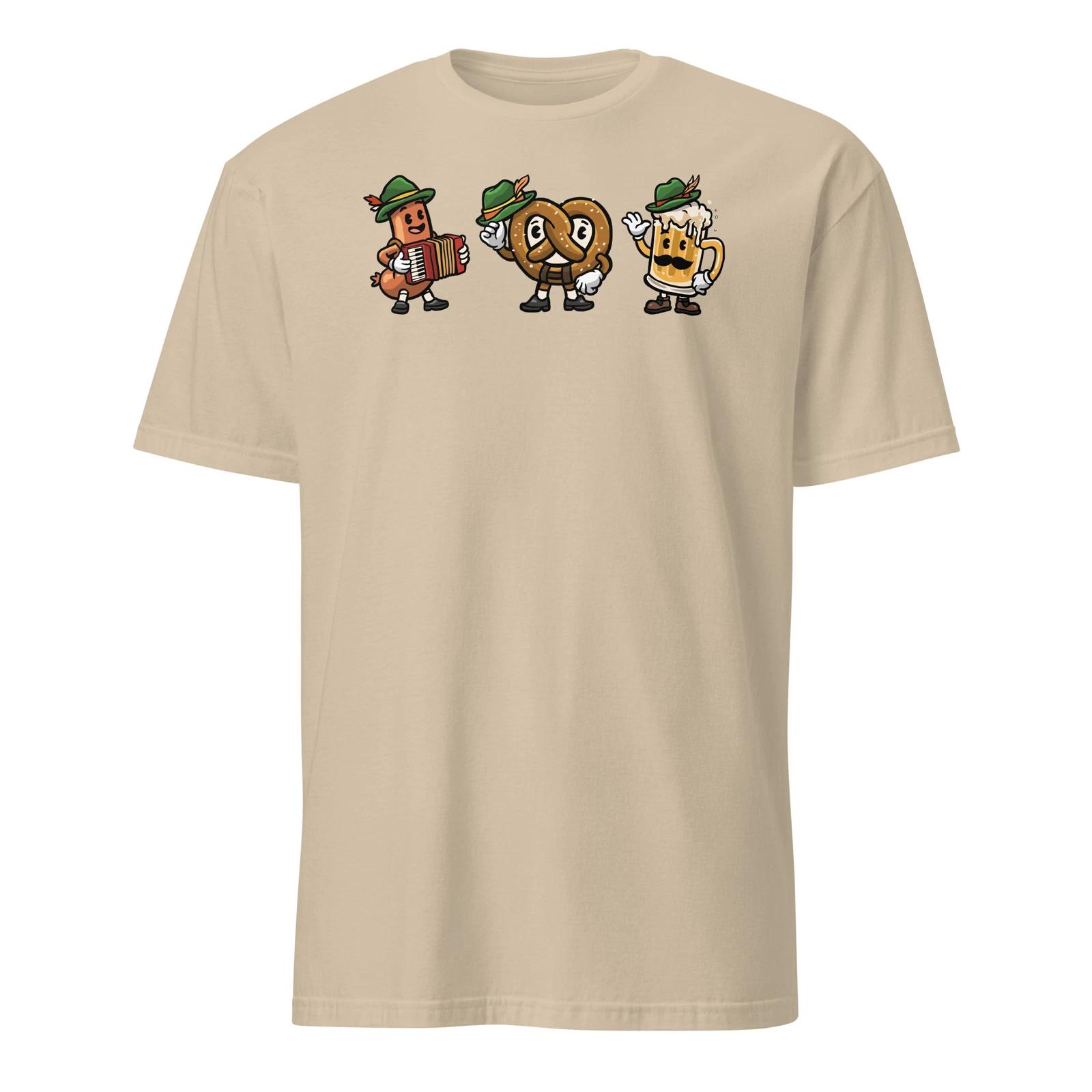 Funny Oktoberfest Shirt Pretzel Beer Bratwurst German Party T-Shirt Size S-3XL 4XL
