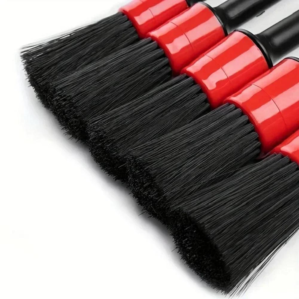 5Pcs Car Wash Care Detailing Brush Set,for Cleaning Wheels, Dashboards, Vents and more,Car Cleaning Brushes, Car Accessories