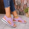 Plus Size Flat Flyknit Women's Sandals