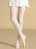 1 Pair Women White Heart Print Sheer Stretchy Cute Tights Lolita Style Spring