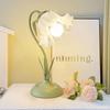 Pastoral Study & Bedroom Night Light: Eye-Friendly Internet Celebrity Table Lamp with Floral Design