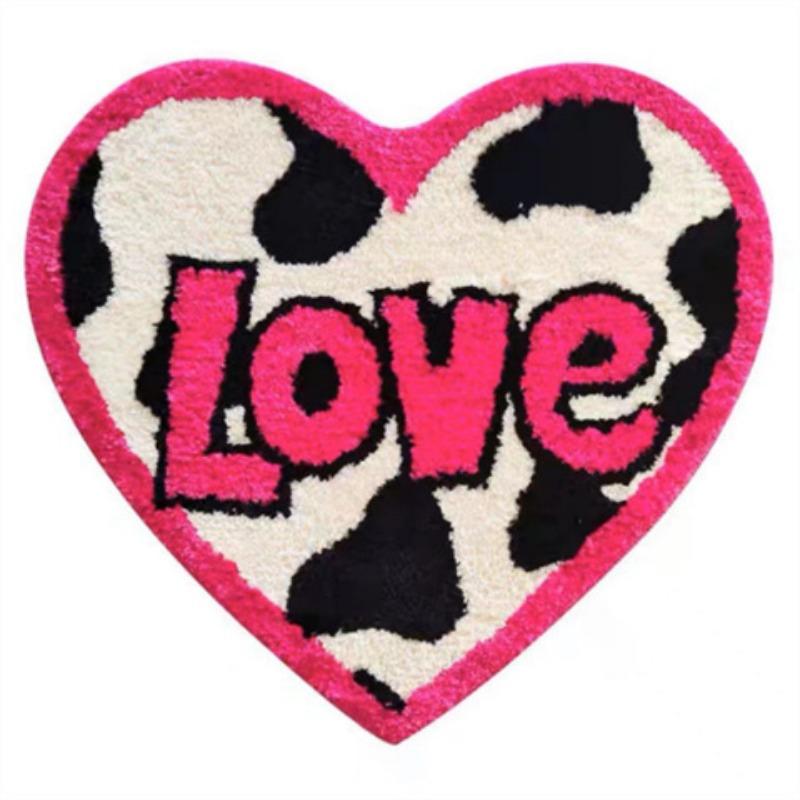 Bedroom Carpet Plush Cartoon Decoration Girl Room Bed Blanket Cloakroom Living Room Thick Imitation Cashmere Round Mat